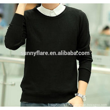 Fashionable Long Sleeves Men's Fit Cashmere Sweater